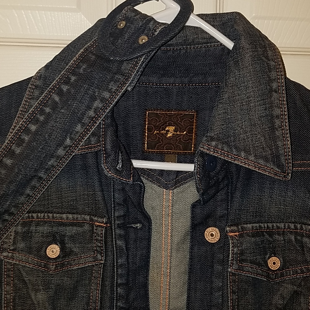 Knee-Length Jean Jacket 7 Jeans